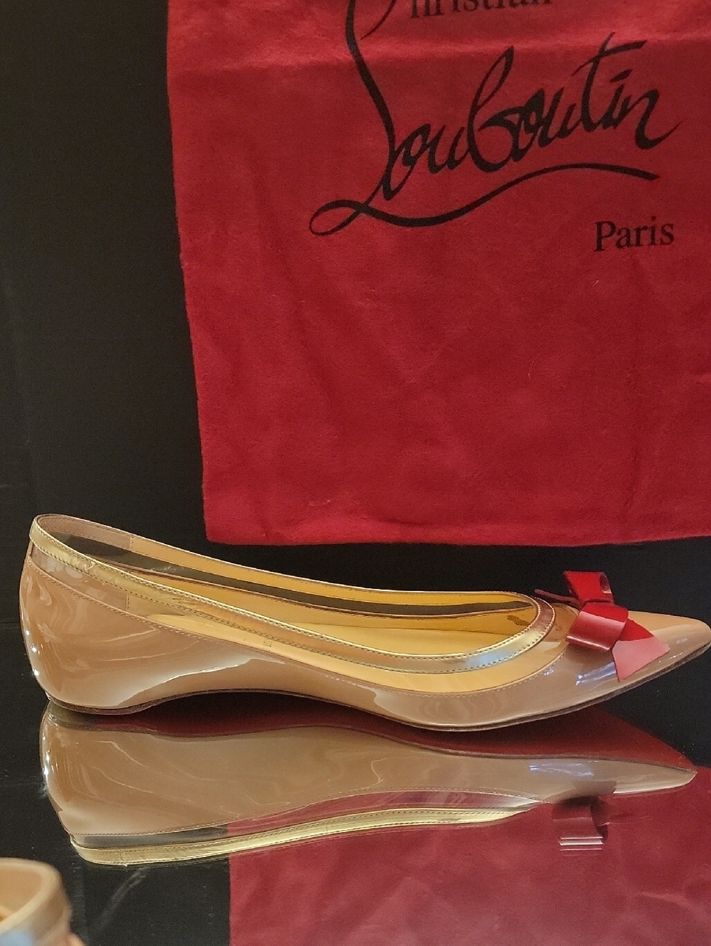 Christian Louboutin Suspenado Flats Sz37.5 - Picture 5 of 12